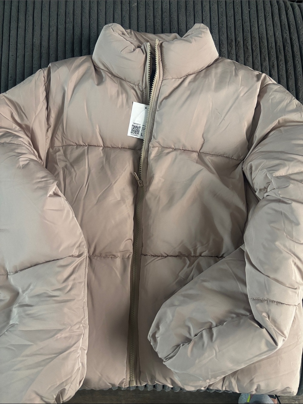Forever 21 Blush Beige Puffer Jacket